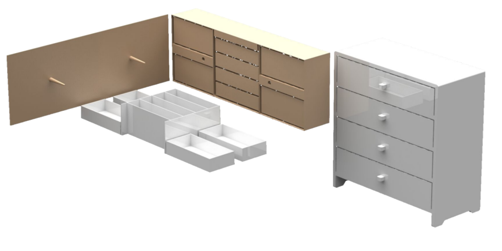 Doll House Dresser